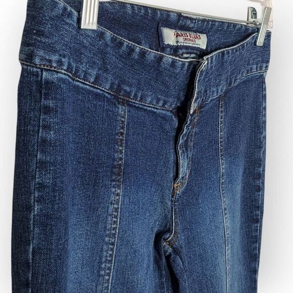 Paris Blues Y2K Low Rise Hip Hugging Flare Denim Jeans size 5 - Picture 2 of 6